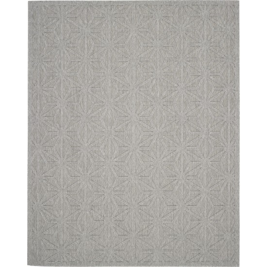 Nourison Cozumel CZM01 Area Rug, Light Grey, 7' x 10'