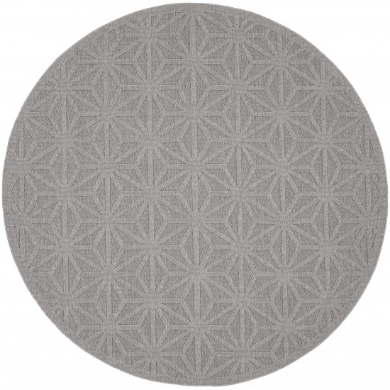 Nourison Cozumel CZM01 Area Rug, Light Grey, 7'10" x Round