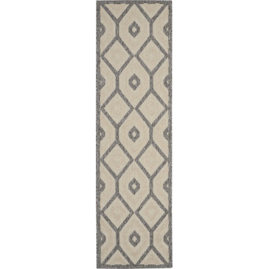 Nourison Cozumel CZM02 Runner Rug, Cream, 2'2" x 7'6"