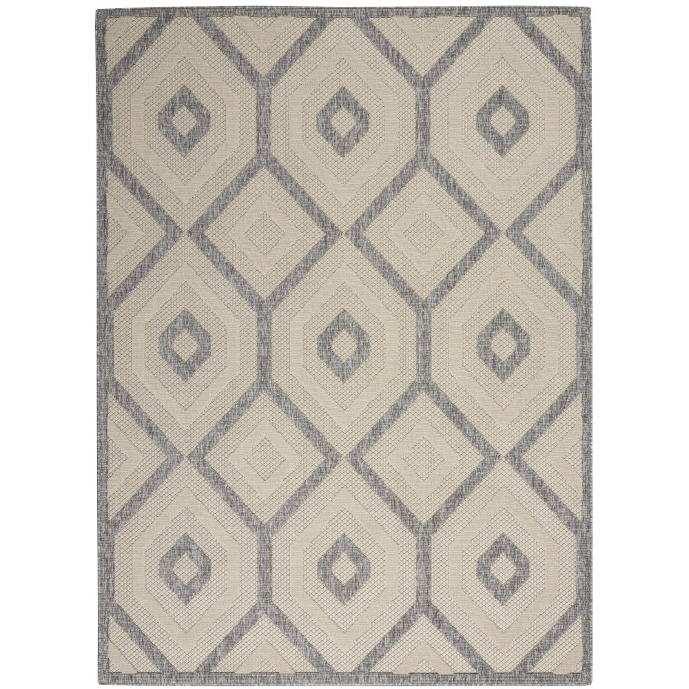 Nourison Cozumel CZM02 Area Rug, Cream, 5'3" x 7'3"