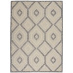 Nourison Cozumel CZM02 Area Rug, Cream, 6' x 9'