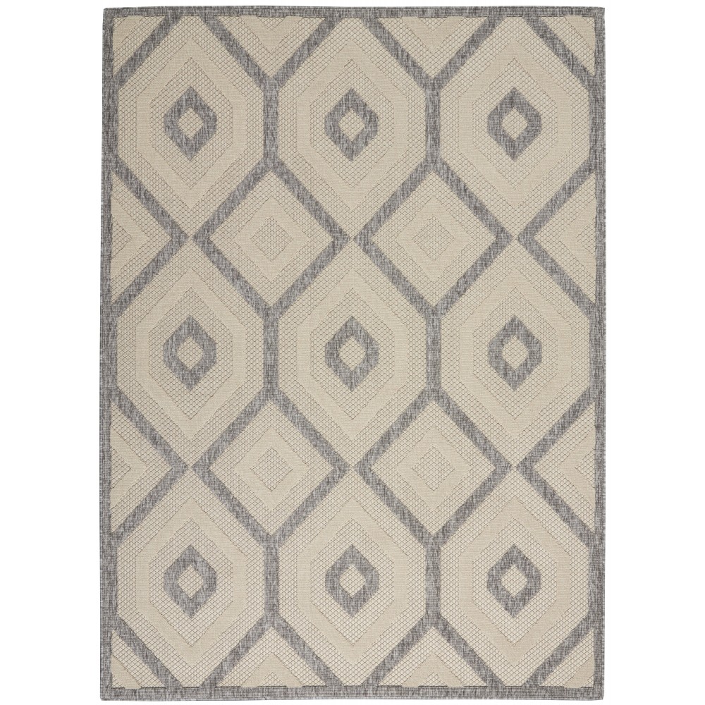 Nourison Cozumel CZM02 Area Rug, Cream, 6' x 9'