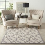 Nourison Cozumel CZM02 Area Rug, Cream, 6' x 9'