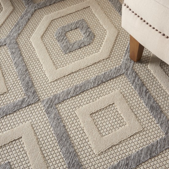Nourison Cozumel CZM02 Area Rug, Cream, 6' x 9'