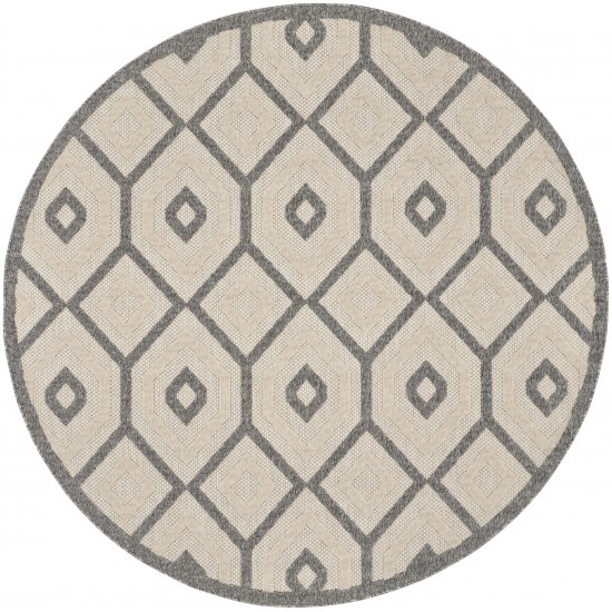 Nourison Cozumel CZM02 Area Rug, Cream, 7'10" x Round