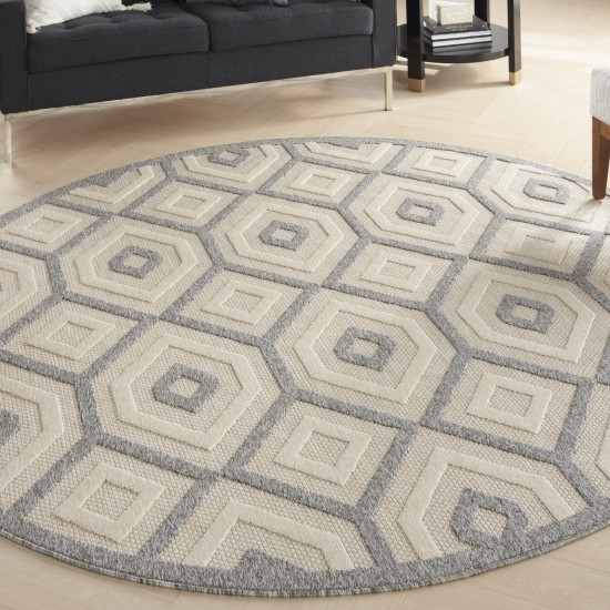 Nourison Cozumel CZM02 Area Rug, Cream, 7'10" x Round