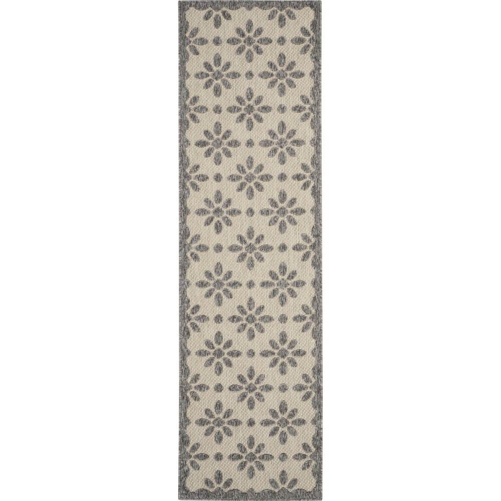 Nourison Cozumel CZM03 Runner Rug, Cream, 2'2" x 7'6"