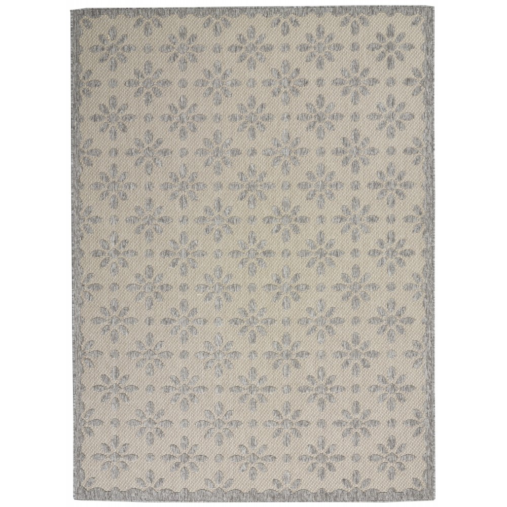 Nourison Cozumel CZM03 Area Rug, Cream, 5'3" x 7'3"