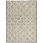 Nourison Cozumel CZM03 Area Rug, Cream, 6' x 9'