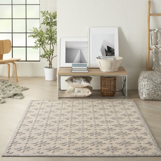 Nourison Cozumel CZM03 Area Rug, Cream, 6' x 9'