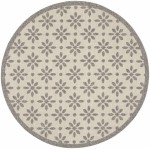 Nourison Cozumel CZM03 Area Rug, Cream, 7'10" x Round