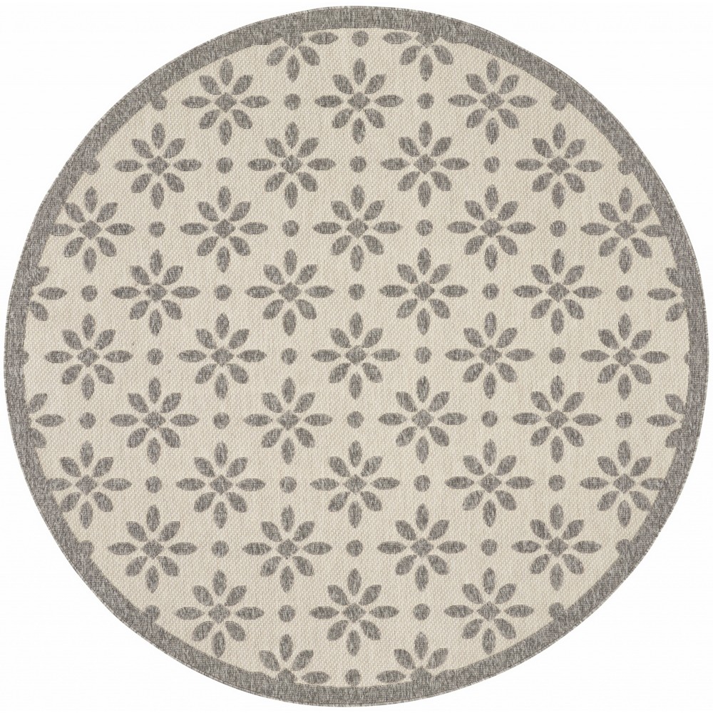 Nourison Cozumel CZM03 Area Rug, Cream, 7'10" x Round