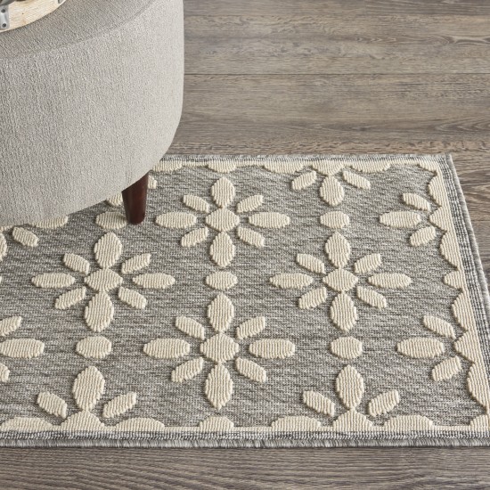 Nourison Cozumel CZM03 Area Rug, Grey, 2'2" x 3'9"