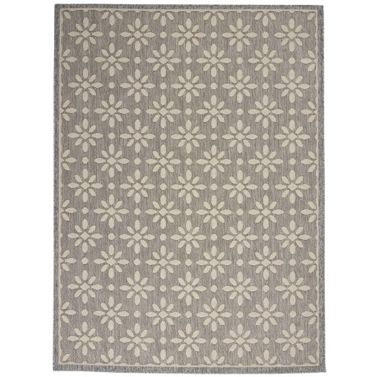 Nourison Cozumel CZM03 Area Rug, Grey, 4' x 6'