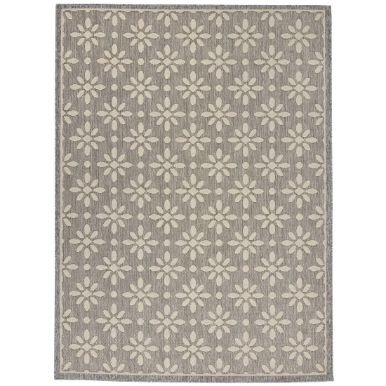 Nourison Cozumel CZM03 Area Rug, Grey, 6' x 9'