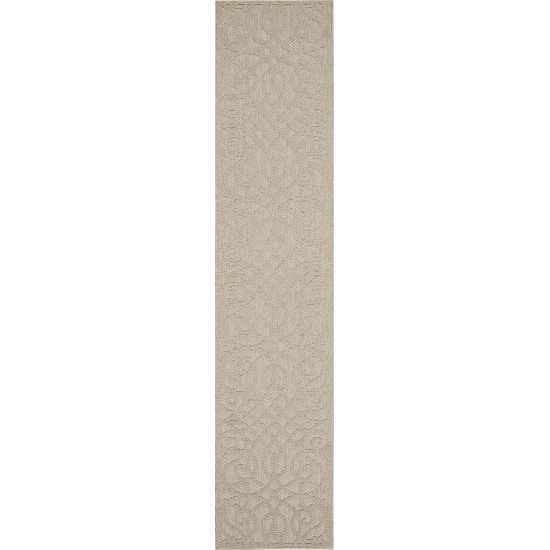 Nourison Cozumel CZM04 Runner Rug, Cream, 2'2" x 10'