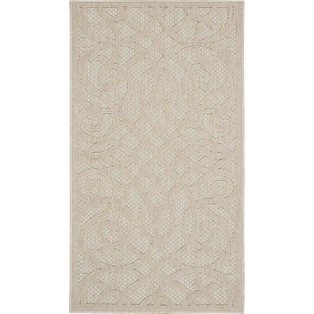 Nourison Cozumel CZM04 Area Rug, Cream, 2'2" x 3'9"