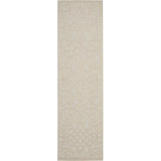 Nourison Cozumel CZM04 Runner Rug, Cream, 2'2" x 7'6"