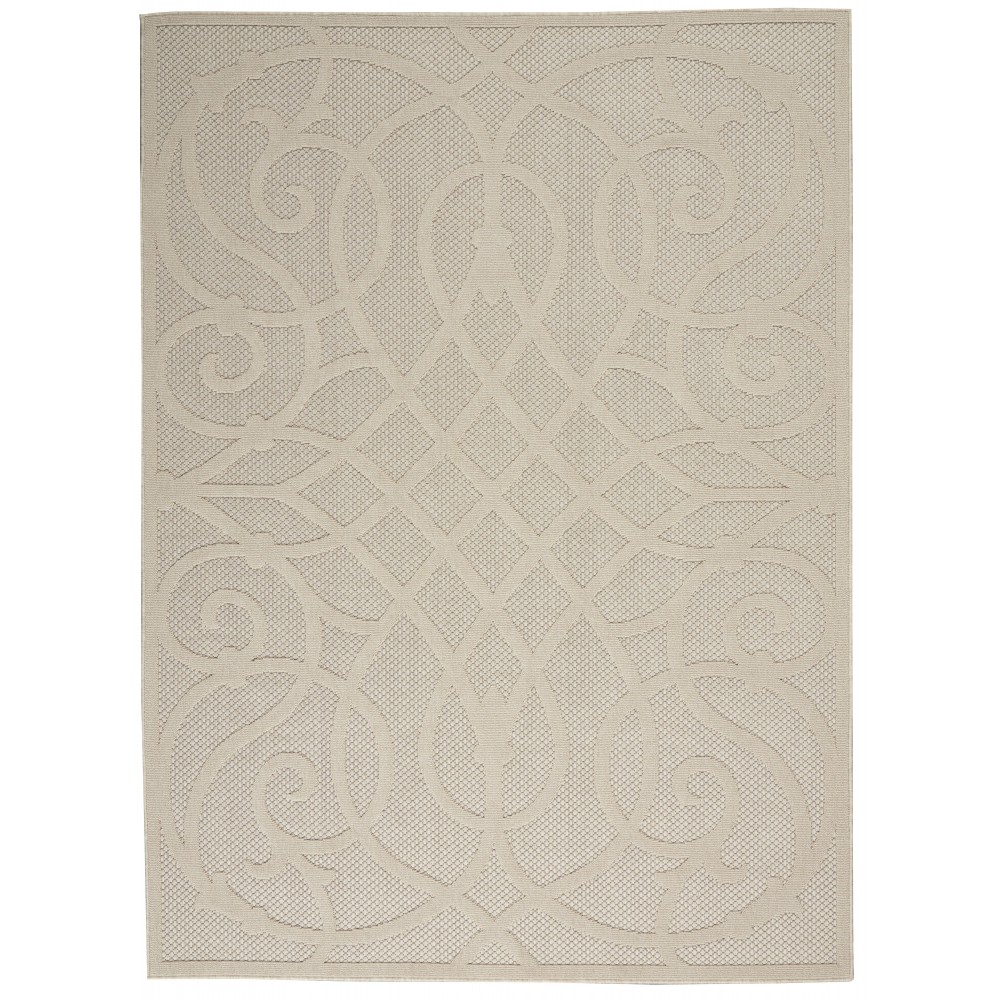 Nourison Cozumel CZM04 Area Rug, Cream, 4' x 6'