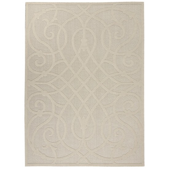 Nourison Cozumel CZM04 Area Rug, Cream, 6' x 9'