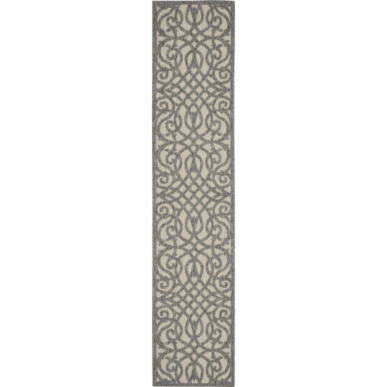 Nourison Cozumel CZM04 Runner Rug, Cream/Grey, 2'2" x 10'