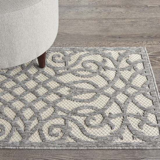 Nourison Cozumel CZM04 Area Rug, Cream/Grey, 2'2" x 3'9"