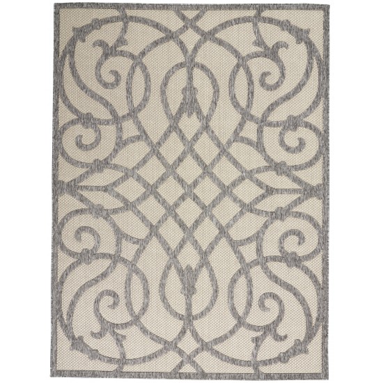 Nourison Cozumel CZM04 Area Rug, Cream/Grey, 5'3" x 7'3"