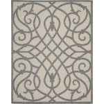 Nourison Cozumel CZM04 Area Rug, Cream/Grey, 7' x 10'