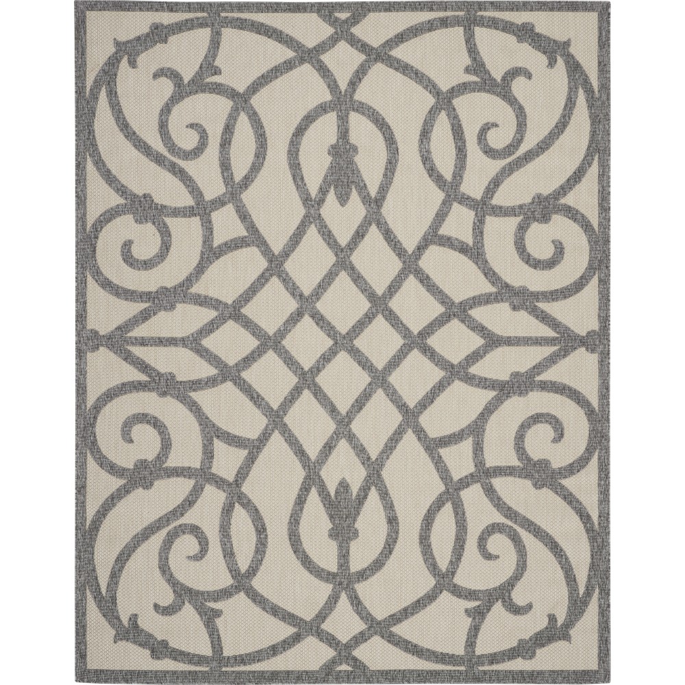 Nourison Cozumel CZM04 Area Rug, Cream/Grey, 7' x 10'