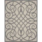 Nourison Cozumel CZM04 Area Rug, Cream/Grey, 7'10" x 9'10"