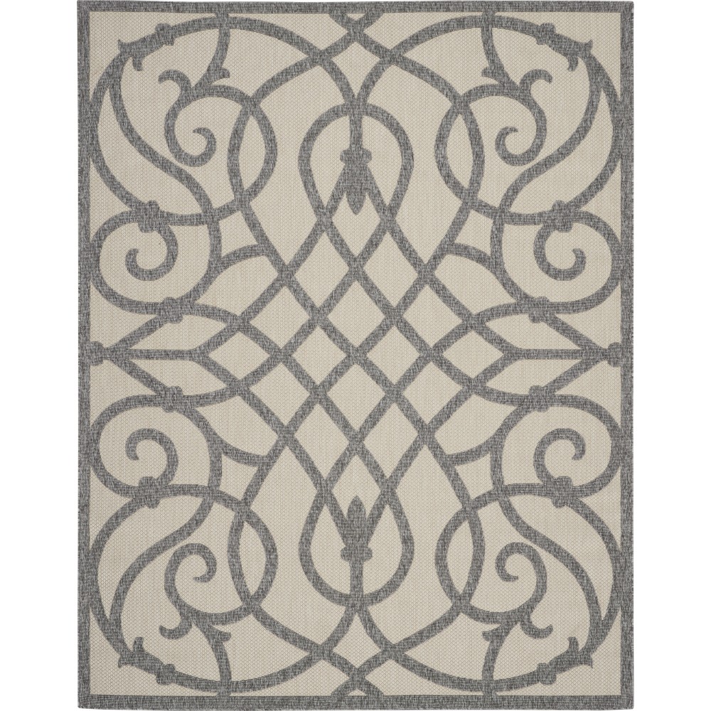 Nourison Cozumel CZM04 Area Rug, Cream/Grey, 7'10" x 9'10"