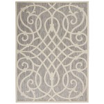 Nourison Cozumel CZM04 Area Rug, Grey, 5'3" x 7'3"