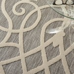 Nourison Cozumel CZM04 Area Rug, Grey, 5'3" x 7'3"
