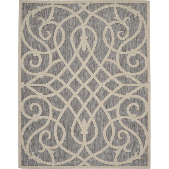 Nourison Cozumel CZM04 Area Rug, Grey, 7' x 10'