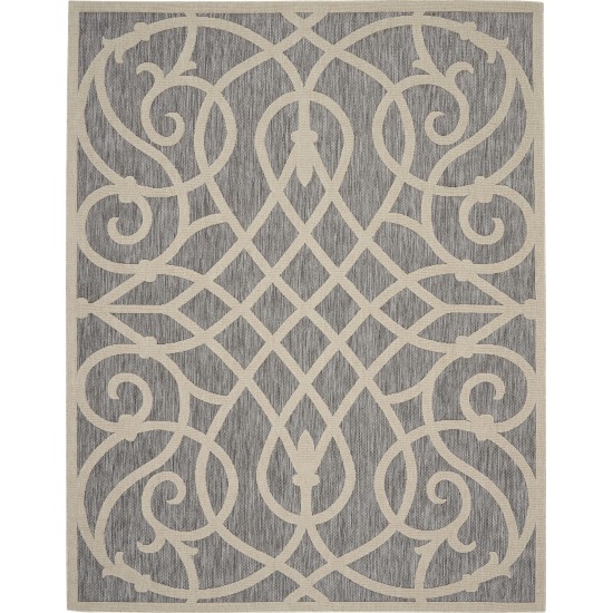 Nourison Cozumel CZM04 Area Rug, Grey, 7'10" x 9'10"