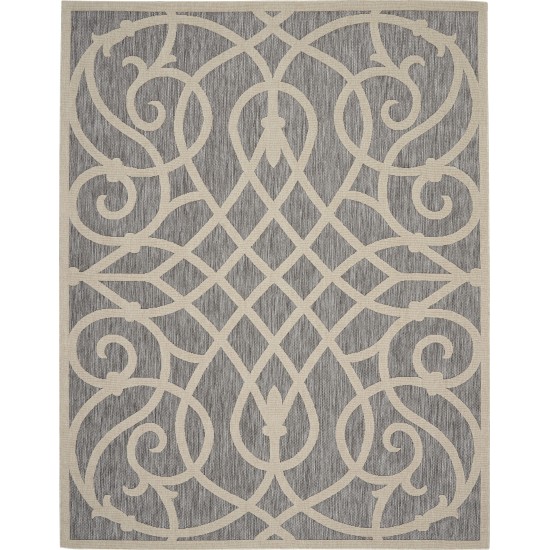 Nourison Cozumel CZM04 Area Rug, Grey, 8'10" x 11'10"