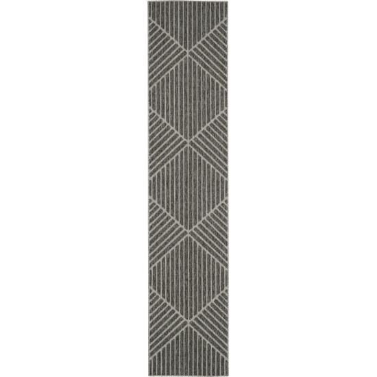 Nourison Cozumel CZM05 Runner Rug, Dark Grey, 2'2" x 10'