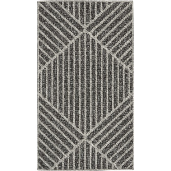 Nourison Cozumel CZM05 Area Rug, Dark Grey, 2'2" x 3'9"