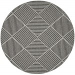 Nourison Cozumel CZM05 Area Rug, Dark Grey, 7'10" x Round