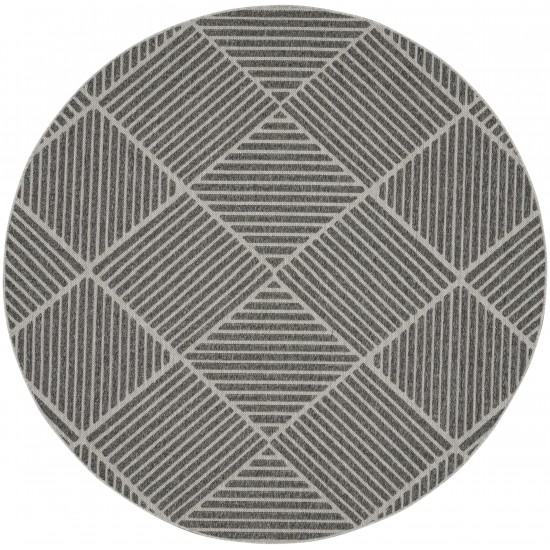 Nourison Cozumel CZM05 Area Rug, Dark Grey, 7'10" x Round