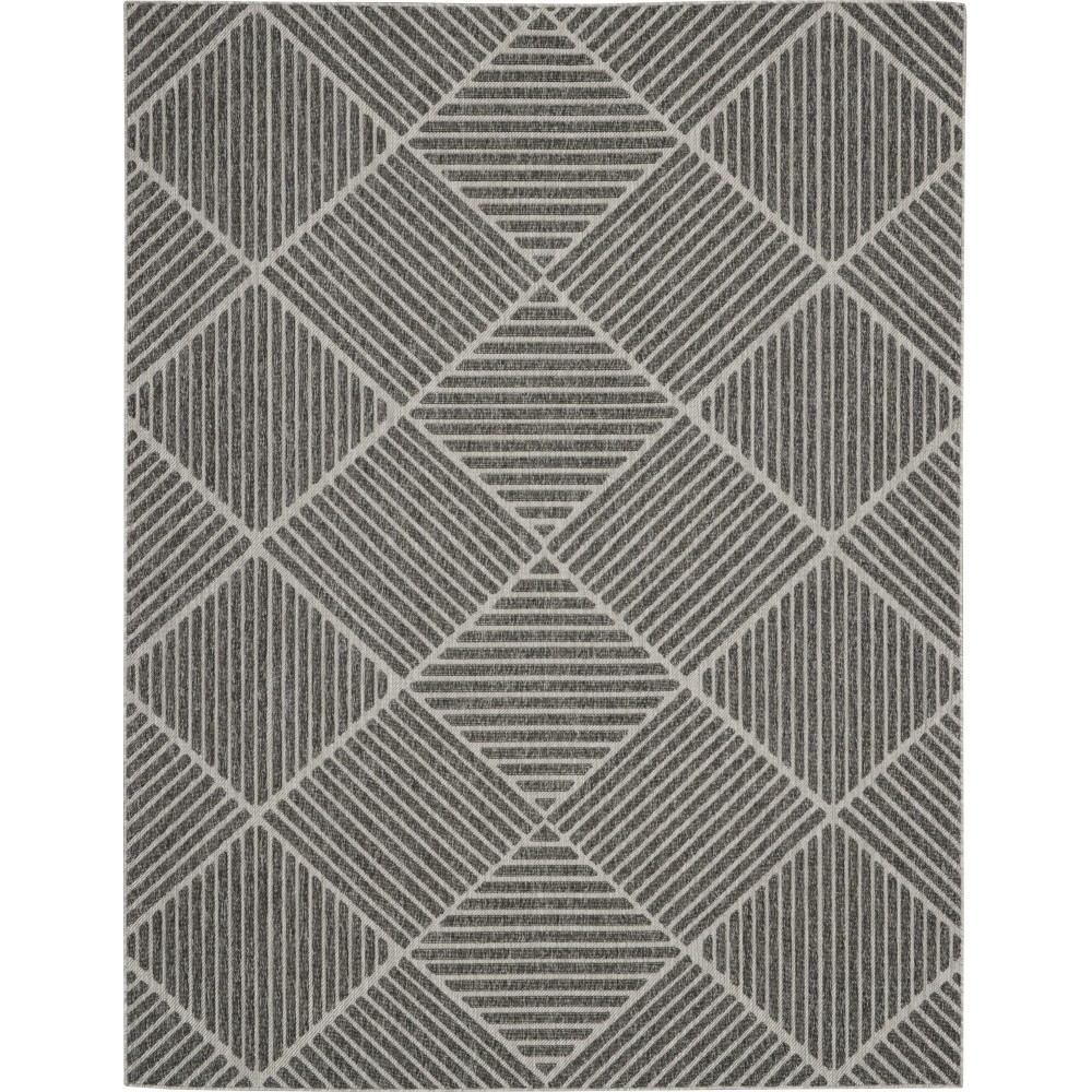 Nourison Cozumel CZM05 Area Rug, Dark Grey, 8'10" x 11'10"