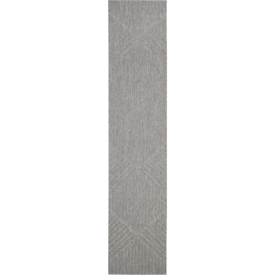 Nourison Cozumel CZM05 Runner Rug, Light Grey, 2'2" x 10'