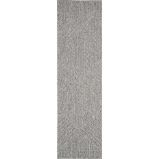 Nourison Cozumel CZM05 Runner Rug, Light Grey, 2'2" x 7'6"