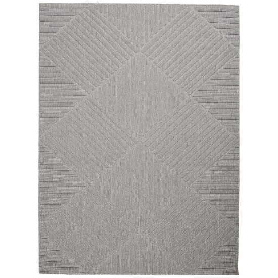 Nourison Cozumel CZM05 Area Rug, Light Grey, 4' x 6'