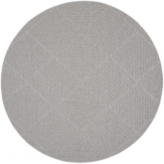 Nourison Cozumel CZM05 Area Rug, Light Grey, 7'10" x Round