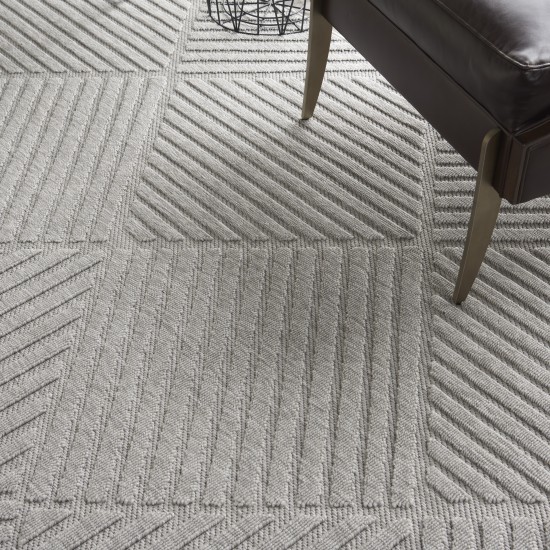 Nourison Cozumel CZM05 Area Rug, Light Grey, 8'10" x 11'10"