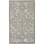 Nourison Damask DAS01 Area Rug, Ivory/Grey, 2'3" x 3'9"