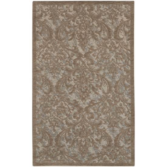 Nourison Damask DAS02 Area Rug, Grey, 2'3" x 3'9"