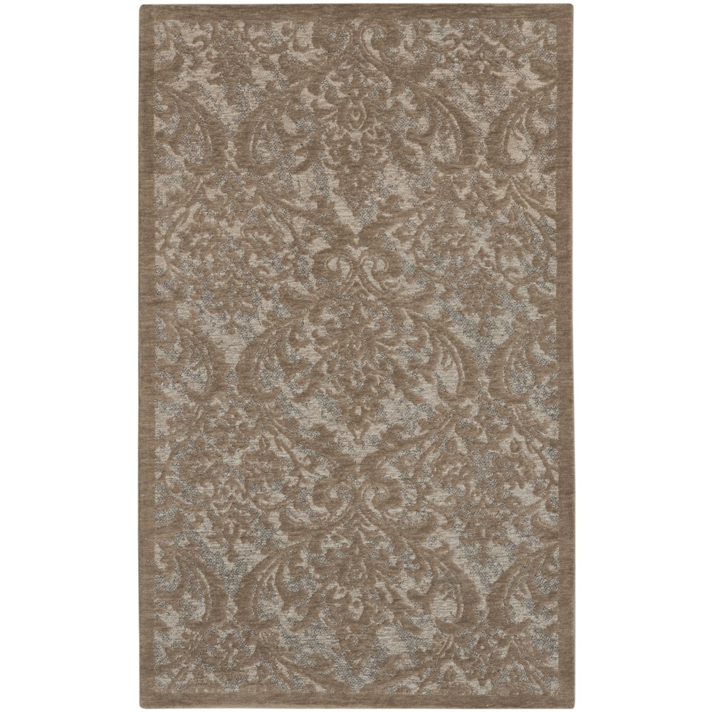 Nourison Damask DAS02 Area Rug, Grey, 2'3" x 3'9" Nourison Damask DAS02 Area Rug, Grey, 2'3" x 3'9"