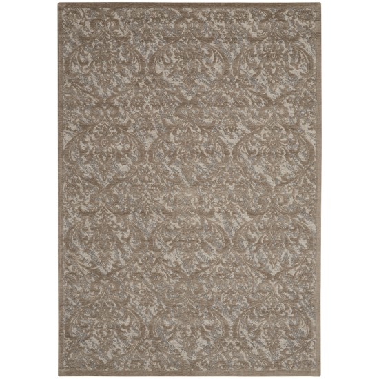 Nourison Damask DAS02 Area Rug, Grey, 5' x 7'